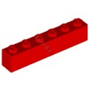 KLOCEK LEGO BRICK 1X6 RED - 3009