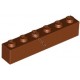 KLOCEK LEGO BRICK 1X6 REDDISH BROWN - 3009