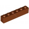 KLOCEK LEGO BRICK 1X6 REDDISH BROWN - 3009