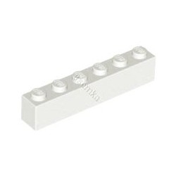 KLOCEK LEGO BRICK 1X6 WHITE - 3009