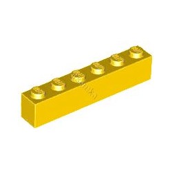 KLOCEK LEGO BRICK 1X6 YELLOW - 3009