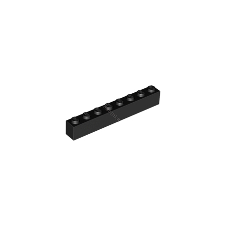 KLOCEK LEGO BRICK 1X8 BLACK - 3008