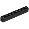 KLOCEK LEGO BRICK 1X8 BLACK - 3008