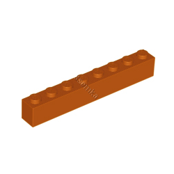 KLOCEK LEGO BRICK 1X8 DARK ORANGE - 3008