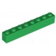 KLOCEK LEGO BRICK 1X8 GREEN - 3008
