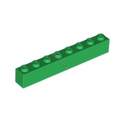 KLOCEK LEGO BRICK 1X8 GREEN - 3008