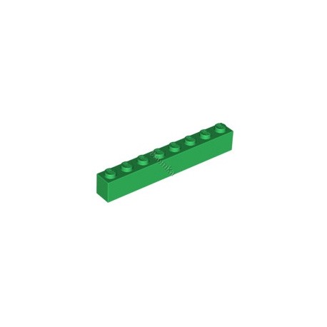 KLOCEK LEGO BRICK 1X8 GREEN - 3008