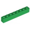 KLOCEK LEGO BRICK 1X8 GREEN - 3008
