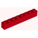KLOCEK LEGO BRICK 1X8 RED - 3008