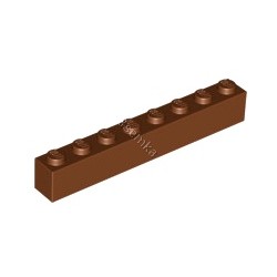 KLOCEK LEGO BRICK 1X8 REDDISH BROWN - 3008