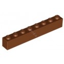 KLOCEK LEGO BRICK 1X8 REDDISH BROWN - 3008