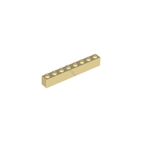KLOCEK LEGO BRICK 1X8 TAN - 3008