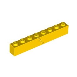 KLOCEK LEGO BRICK 1X8 YELLOW - 3008