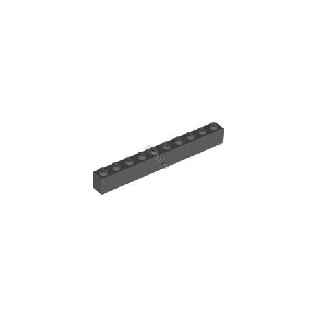 KLOCEK LEGO BRICK 1X10 DARK BLUISH GRAY - 6111