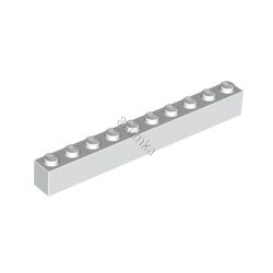 KLOCEK LEGO BRICK 1X10 WHITE - 6111