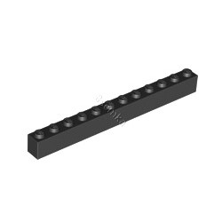 KLOCEK LEGO BRICK 1X12 BLACK - 6112