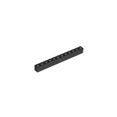 KLOCEK LEGO BRICK 1X12 BLACK - 6112