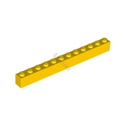 KLOCEK LEGO BRICK 1X12 YELLOW - 6112