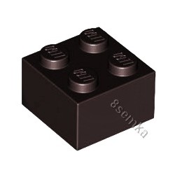 KLOCEK LEGO BRICK 2X2 BLACK CZARNY - 3003
