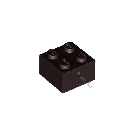 KLOCEK LEGO BRICK 2X2 BLACK - 3003