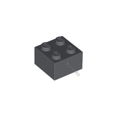 KLOCEK LEGO BRICK 2X2 DARK BLUISH GRAY - 3003