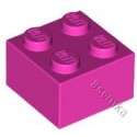 KLOCEK LEGO BRICK 2X2 DARK PINK - 3003