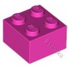 KLOCEK LEGO BRICK 2X2 DARK PINK - 3003