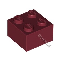 KLOCEK LEGO BRICK 2X2 DARK RED - 3003