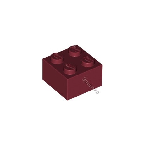 KLOCEK LEGO BRICK 2X2 DARK RED - 3003