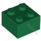 KLOCEK LEGO BRICK 2X2 GREEN - 3003
