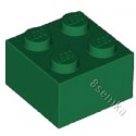 KLOCEK LEGO BRICK 2X2 GREEN - 3003