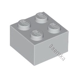 KLOCEK LEGO BRICK 2X2 LIGHT BLUISH GRAY - 3003