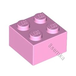 KLOCEK LEGO BRICK 2X2 PINK - 3003