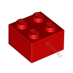KLOCEK LEGO BRICK 2X2 RED - 3003