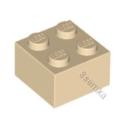 KLOCEK LEGO BRICK 2X2 TAN - 3003