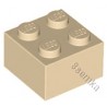 KLOCEK LEGO BRICK 2X2 TAN - 3003