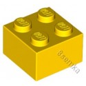 KLOCEK LEGO BRICK 2X2 YELLOW - 3003