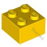 KLOCEK LEGO BRICK 2X2 YELLOW - 3003