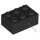 KLOCEK LEGO BRICK 2X3 BLACK - 3002