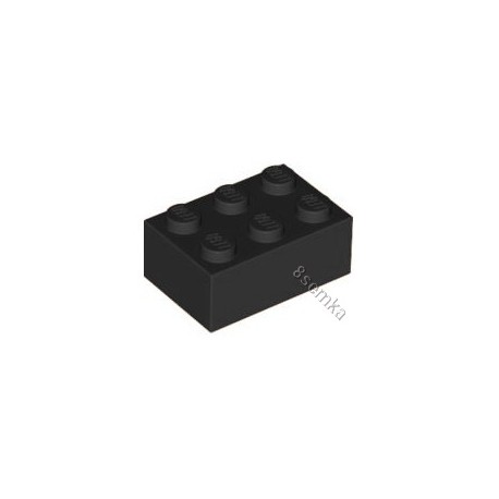 KLOCEK LEGO BRICK 2X3 BLACK - 3002