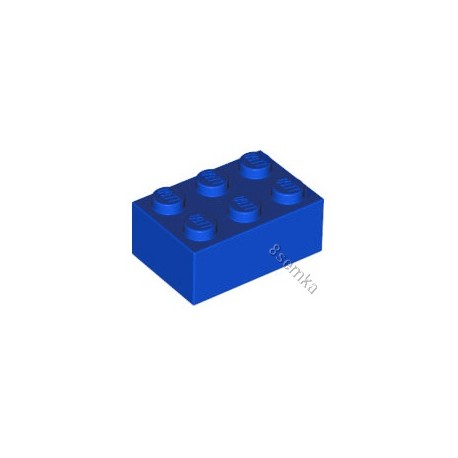 KLOCEK LEGO BRICK 2X3 BLUE - 3002