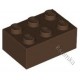 KLOCEK LEGO BRICK 2X3 BROWN - 3002