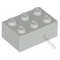 KLOCEK LEGO BRICK 2X3 LIGHT BLUISH GRAY - 3002