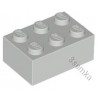 KLOCEK LEGO BRICK 2X3 LIGHT BLUISH GRAY - 3002