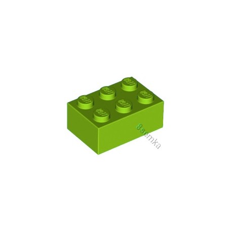 KLOCEK LEGO BRICK 2X3 LIME - 3002