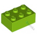 KLOCEK LEGO BRICK 2X3 LIME - 3002