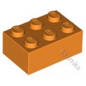 KLOCEK LEGO BRICK 2X3 ORANGE - 3002