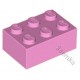 KLOCEK LEGO BRICK 2X3 BRIGHT PINK - 3002