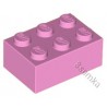 KLOCEK LEGO BRICK 2X3 BRIGHT PINK - 3002
