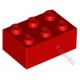 KLOCEK LEGO BRICK 2X3 RED - 3002